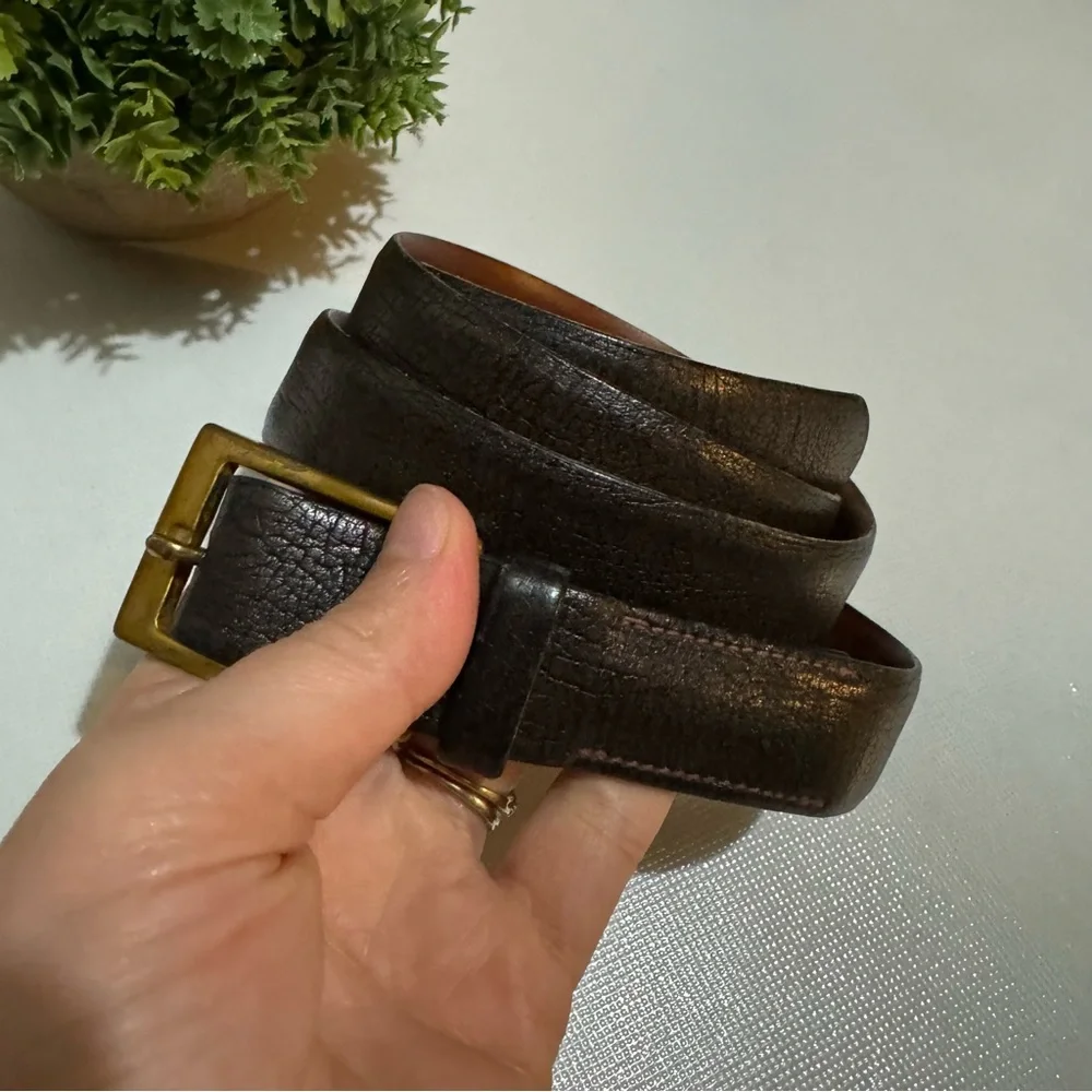 Vintage‎ Steve of California Genuine Montego Saddle Leather Brown Belt Size 34